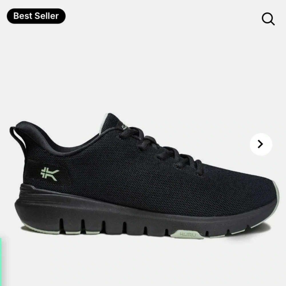 KURU‎ FLEX Via Black Athletic Shoes size 11M